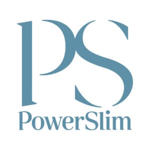 PowerSlim Logo GreyBlueOnWhite