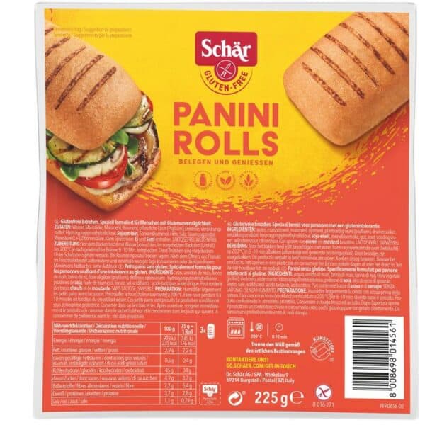 Dr. Schar Panini rolls