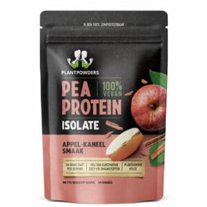 plantpowders pea protein isolate appel kaneel 1000