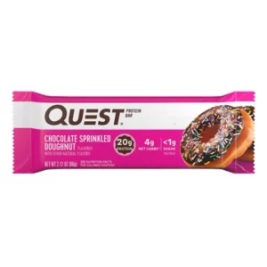 quest nutrition protein bar chocolate sprinkled doughnut solo